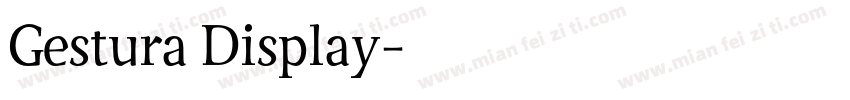 Gestura Display字体转换